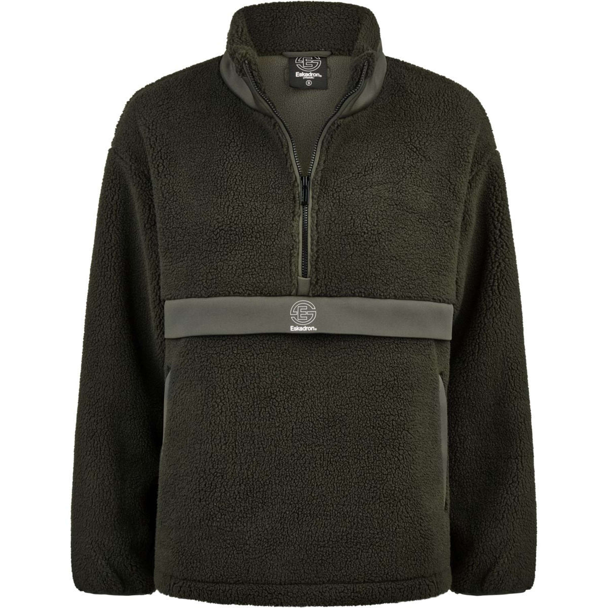 Eskadron Maglione Dynamics Half-Zip Teddy Olive