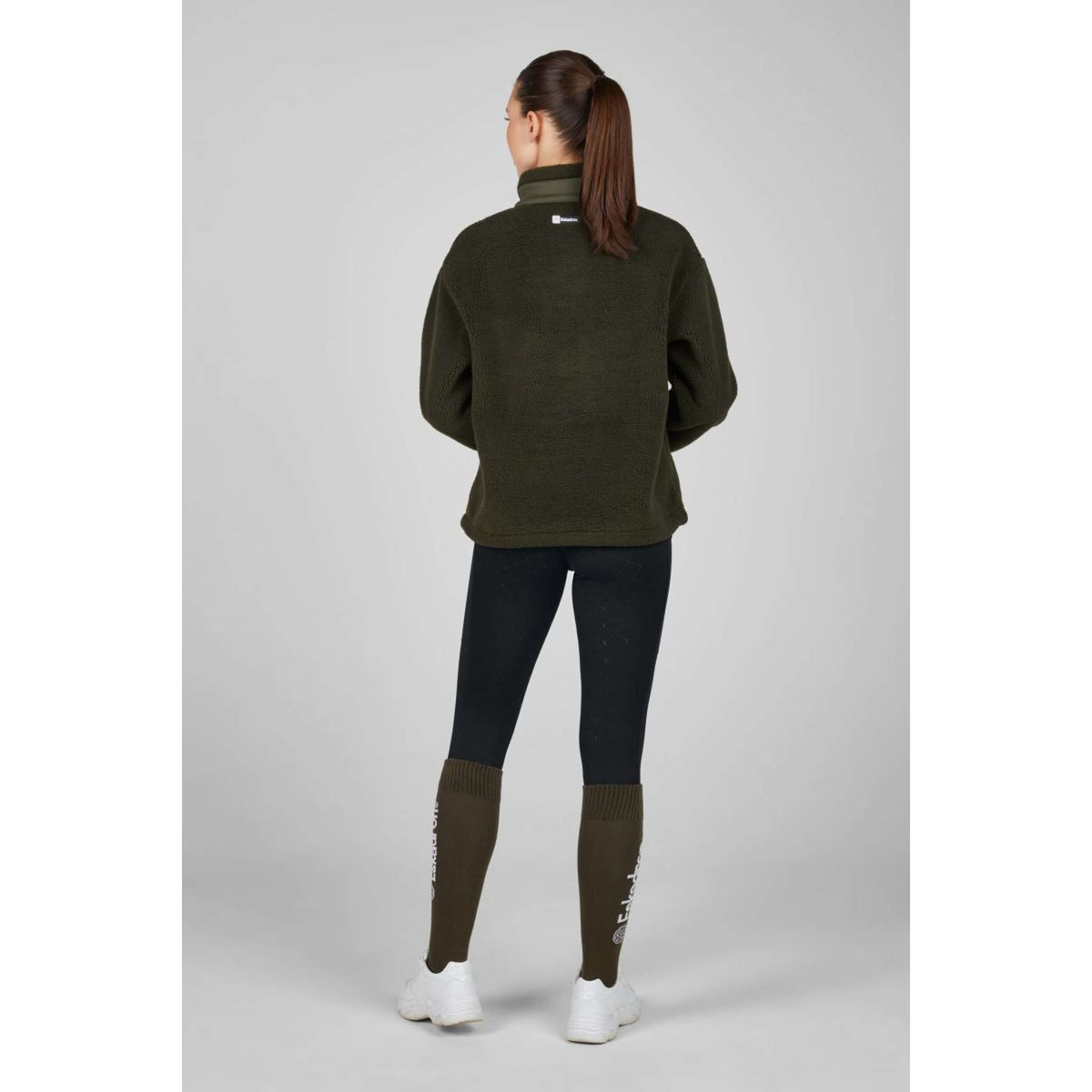 Eskadron Maglione Dynamics Half-Zip Teddy Olive