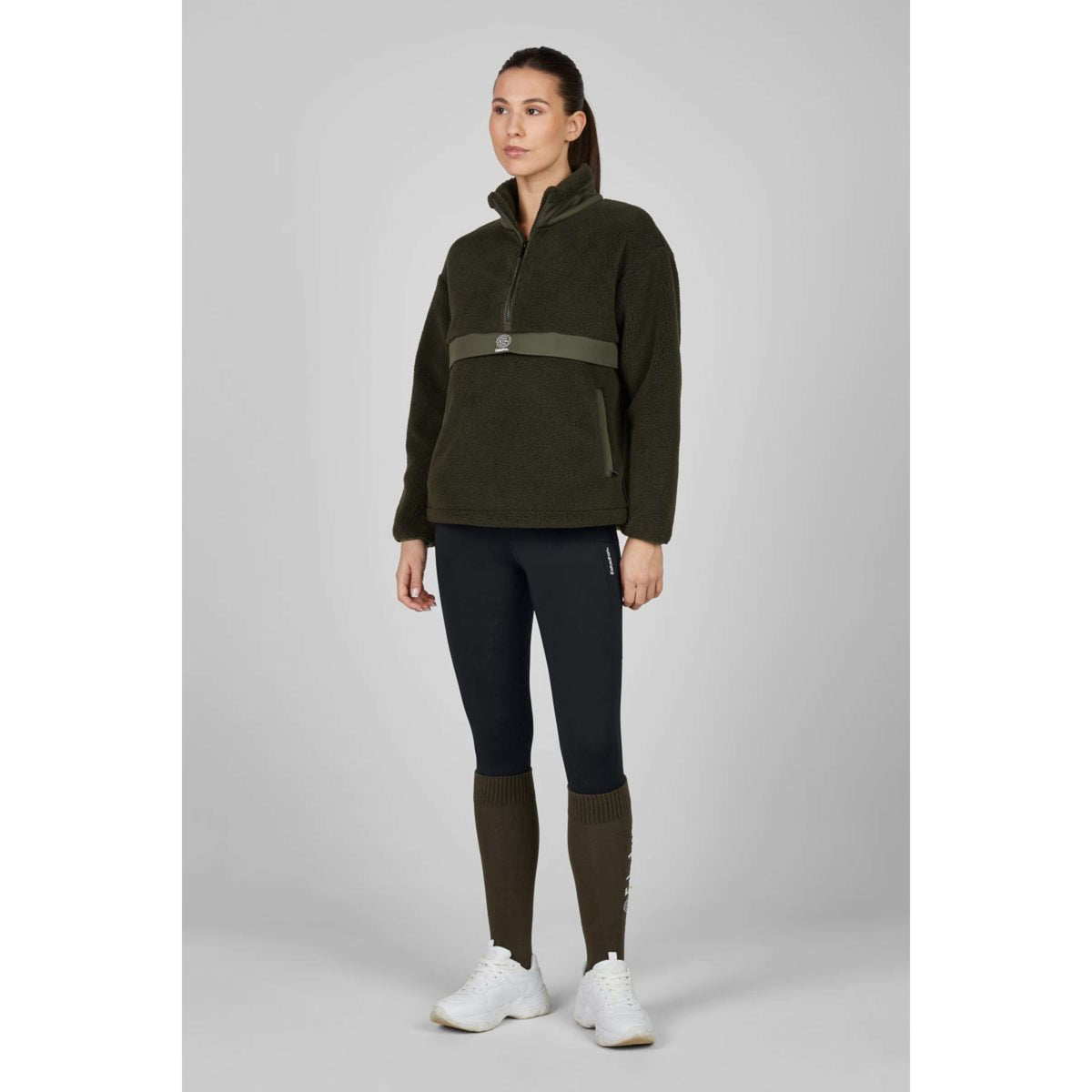 Eskadron Maglione Dynamics Half-Zip Teddy Olive