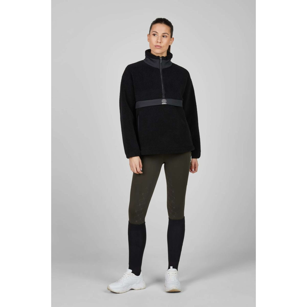 Eskadron Maglione Dynamics Half-Zip Teddy Nero