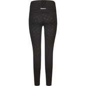 Eskadron Leggings da Equitazione Dynamics Flex Core Full Grip Nero