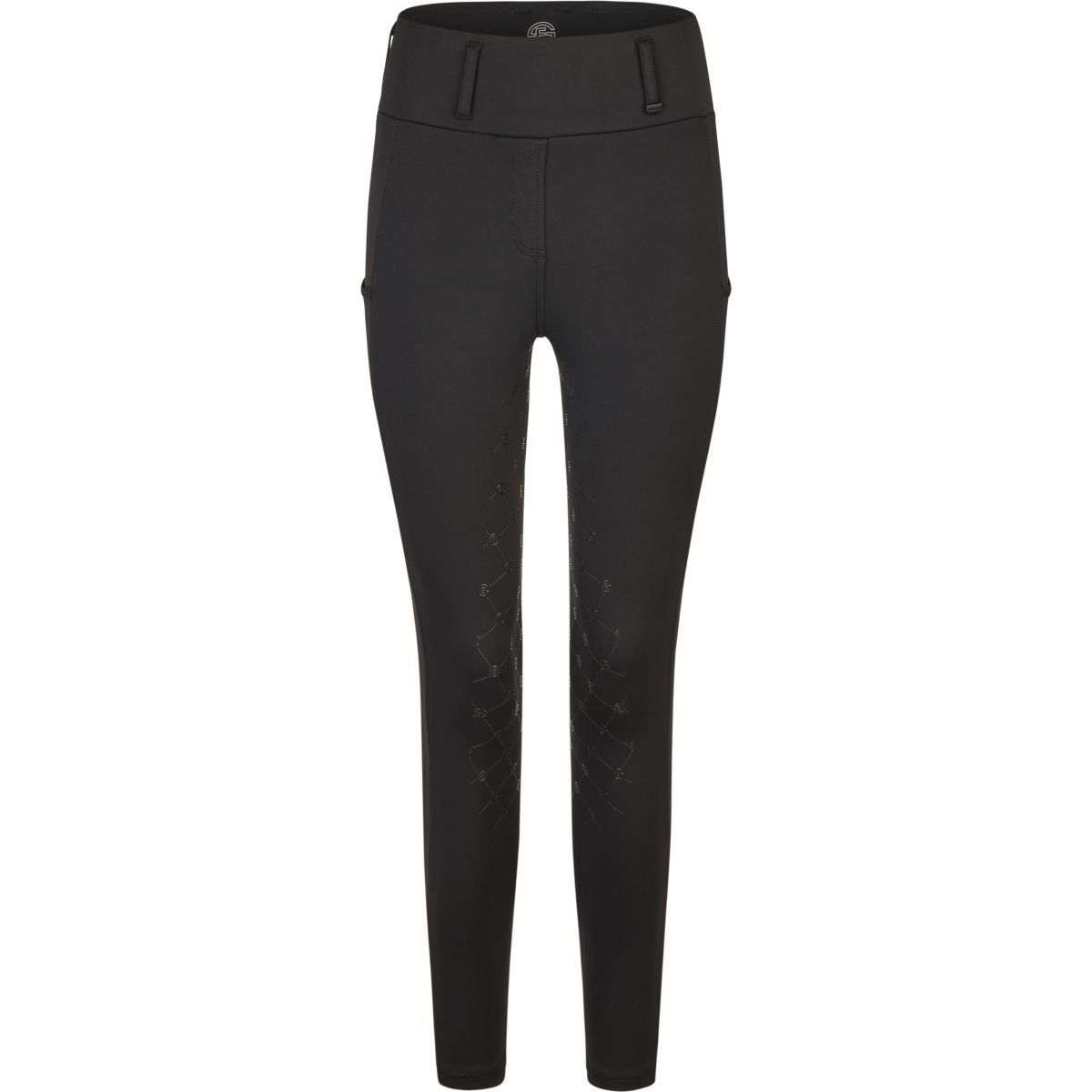 Eskadron Leggings da Equitazione Dynamics Flex Core Full Grip Nero