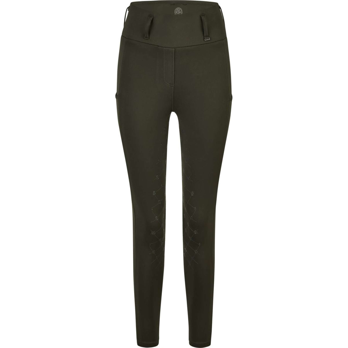 Eskadron Leggings da Equitazione Dynamics Flex Full Grip Olive