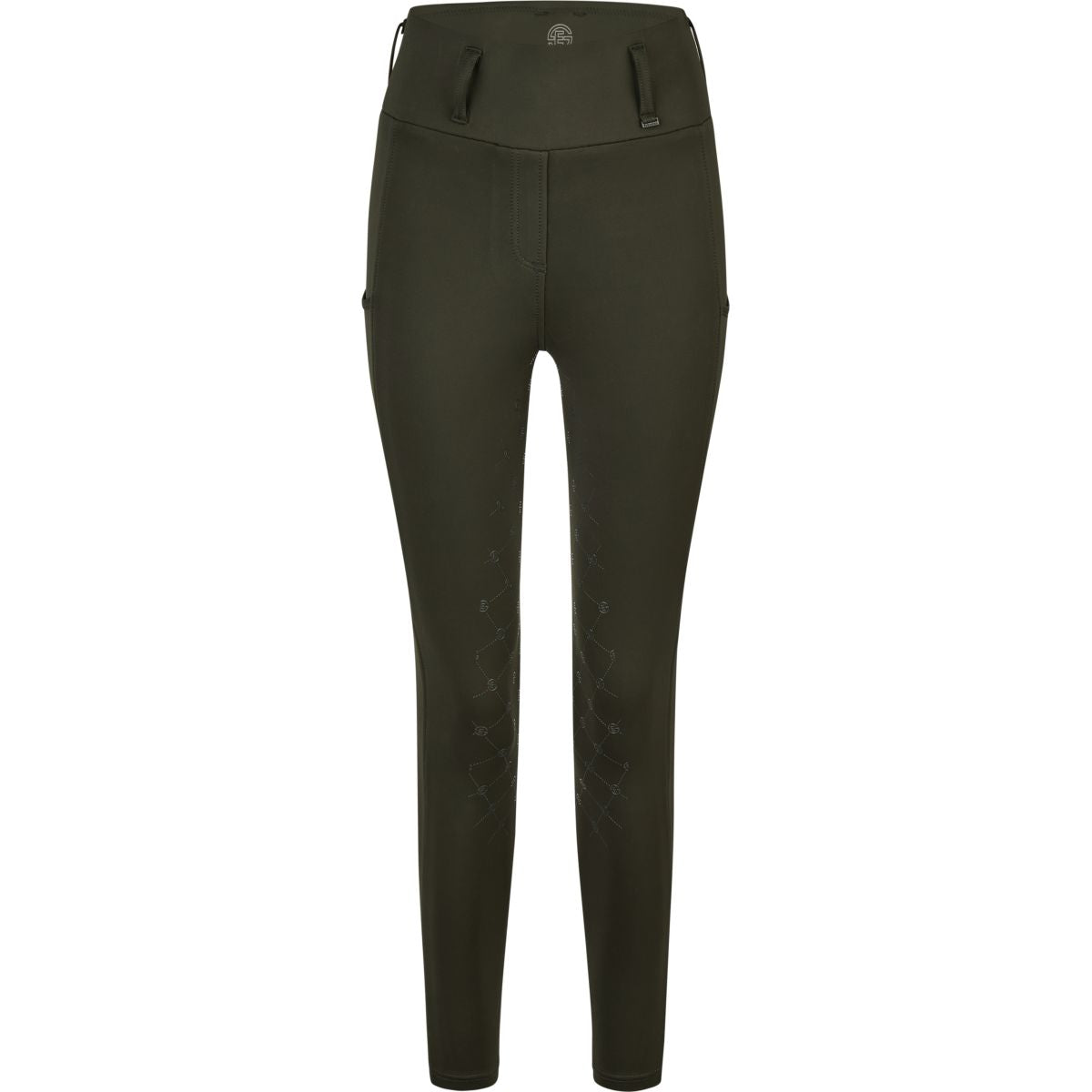 Eskadron Leggings da Equitazione Dynamics Flex Full Grip Olive