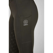 Eskadron Leggings da Equitazione Dynamics Flex Full Grip Olive