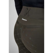 Eskadron Leggings da Equitazione Dynamics Flex Full Grip Olive