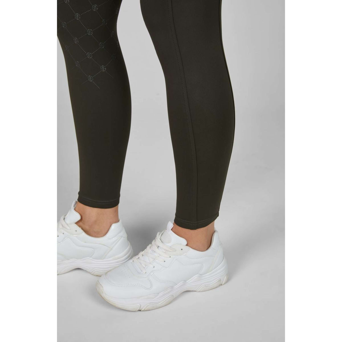 Eskadron Leggings da Equitazione Dynamics Flex Full Grip Olive