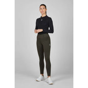 Eskadron Leggings da Equitazione Dynamics Flex Full Grip Olive