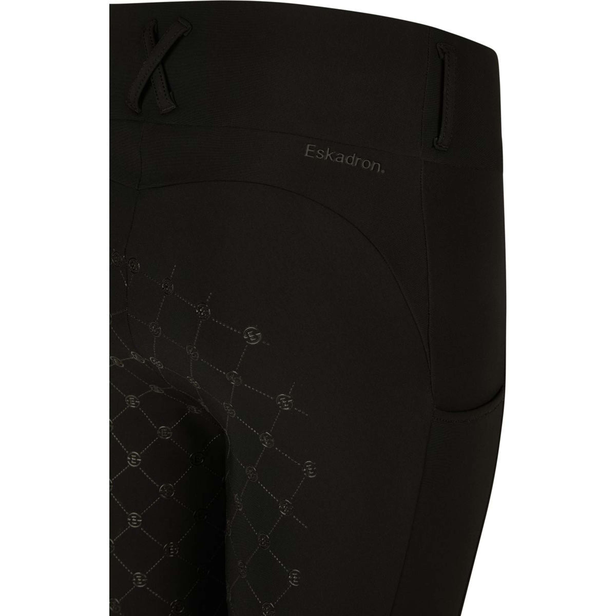 Eskadron Leggings da Equitazione Dynamics Cosy Full Grip Nero