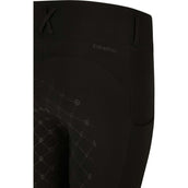 Eskadron Leggings da Equitazione Dynamics Cosy Full Grip Nero
