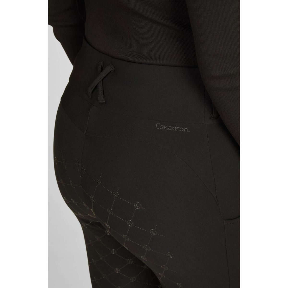 Eskadron Leggings da Equitazione Dynamics Cosy Full Grip Nero