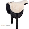 F.R.A. Cuscino per monta a pelo Macon Merino Nero/Naturale Sbiancato