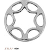 F.R.A. Set Hackamore Star Set Acciaio inossidabile