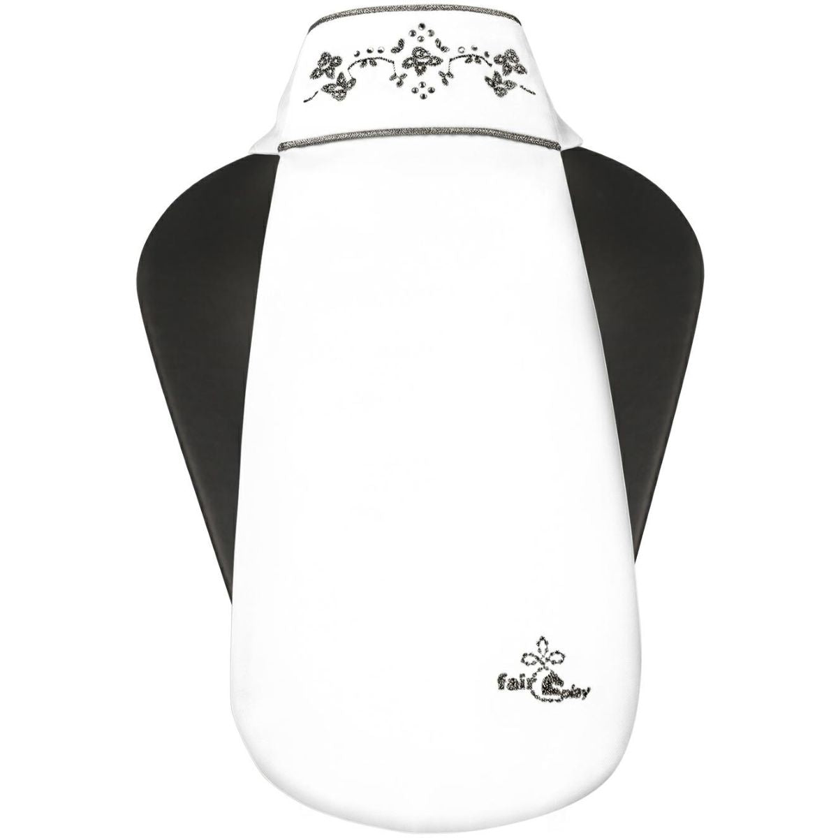 Fair Play Cravatta da Equitazione Ava Fleur Bianco