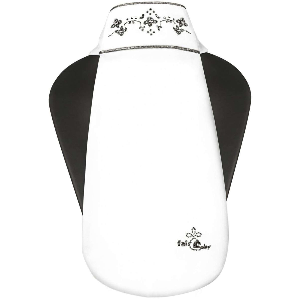 Fair Play Cravatta da Equitazione Ava Fleur Bianco
