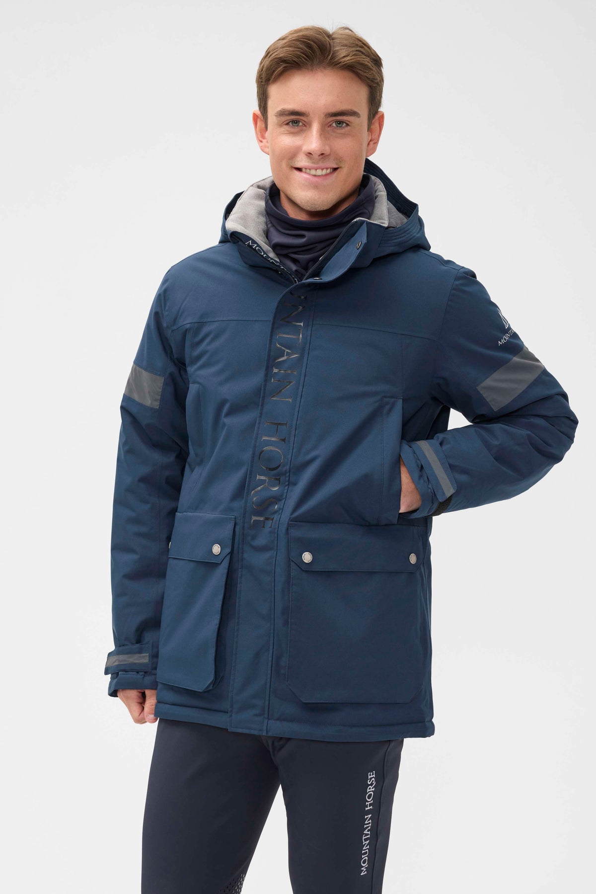 Mountain Horse Parka corta Galaxy Navy