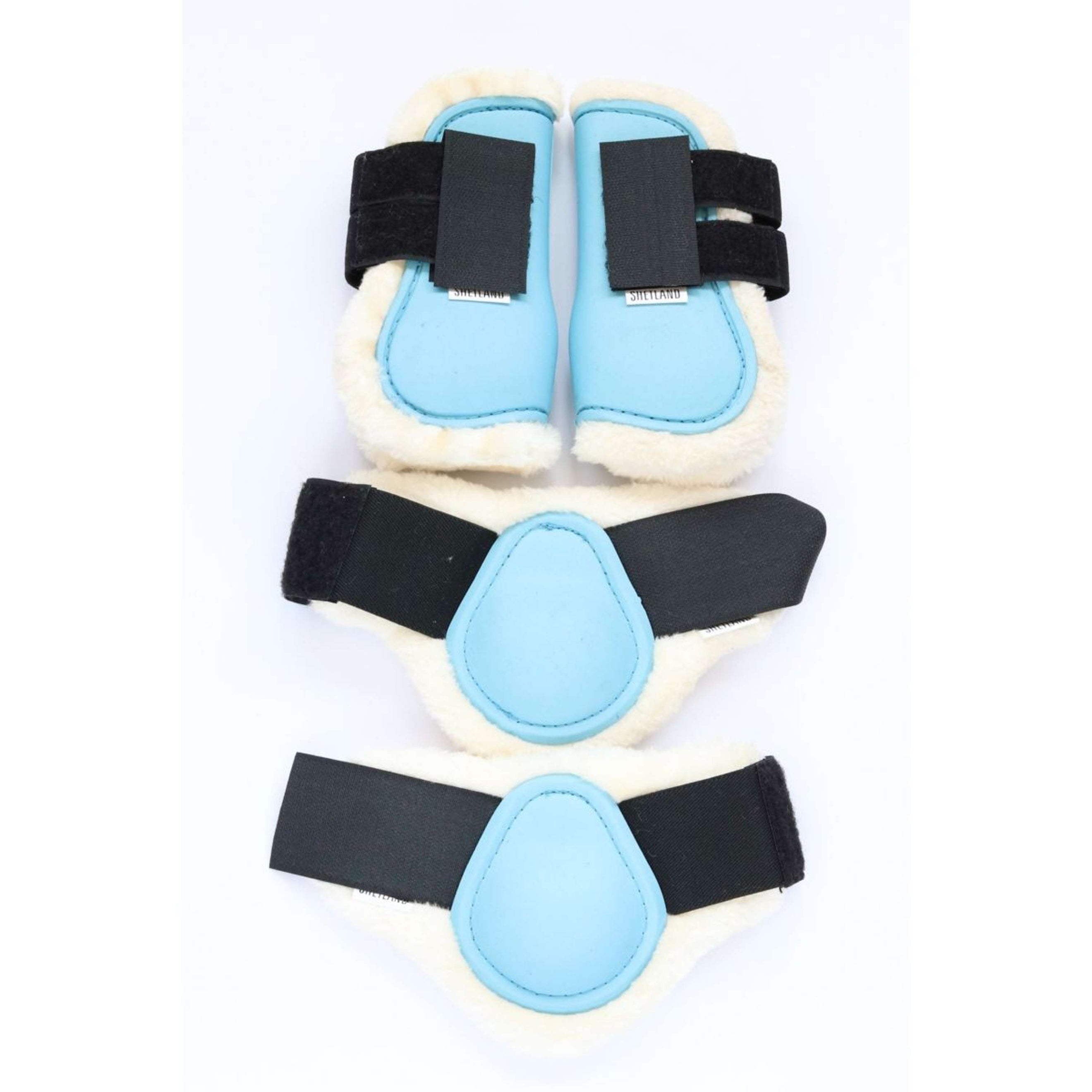 HB Set di Protezioni per Gambe Azzurro