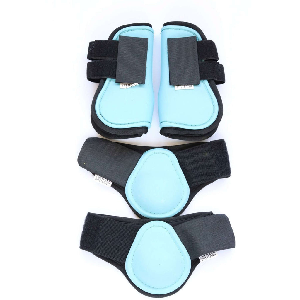 HB Set di Protezioni per Gambe Azzurro