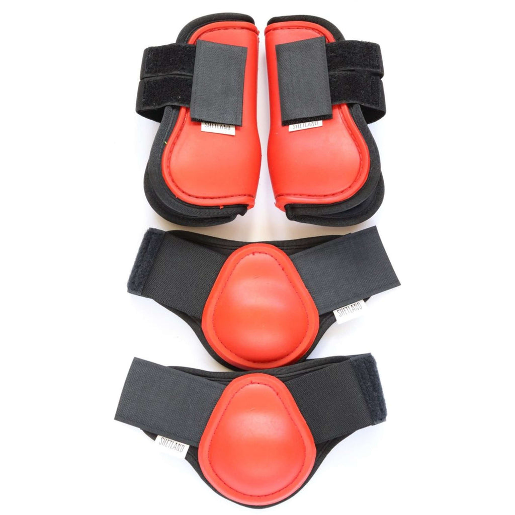 HB Set di Protezioni per Gambe Rosso