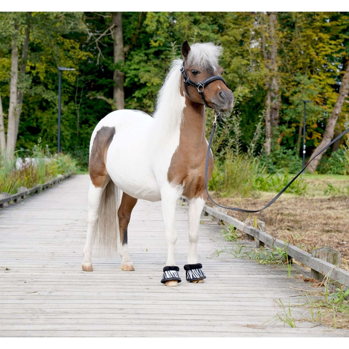 HB Stivaletti a Campana Zebra Nero/Bianco