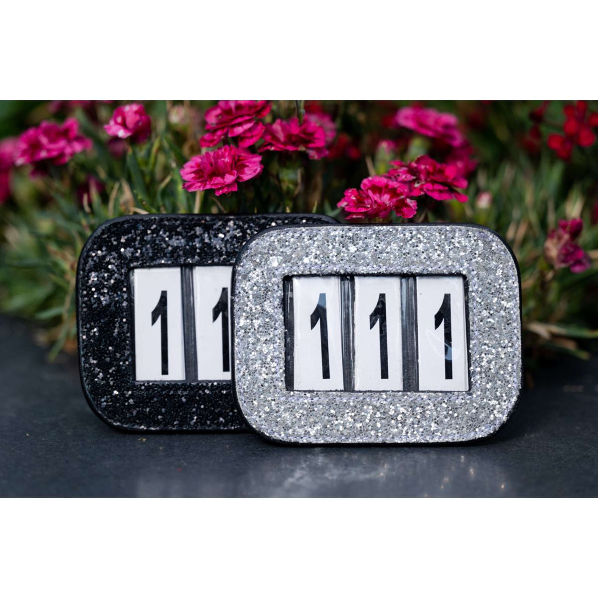 HB Numeri per testiera Glitter Nero/Grigio