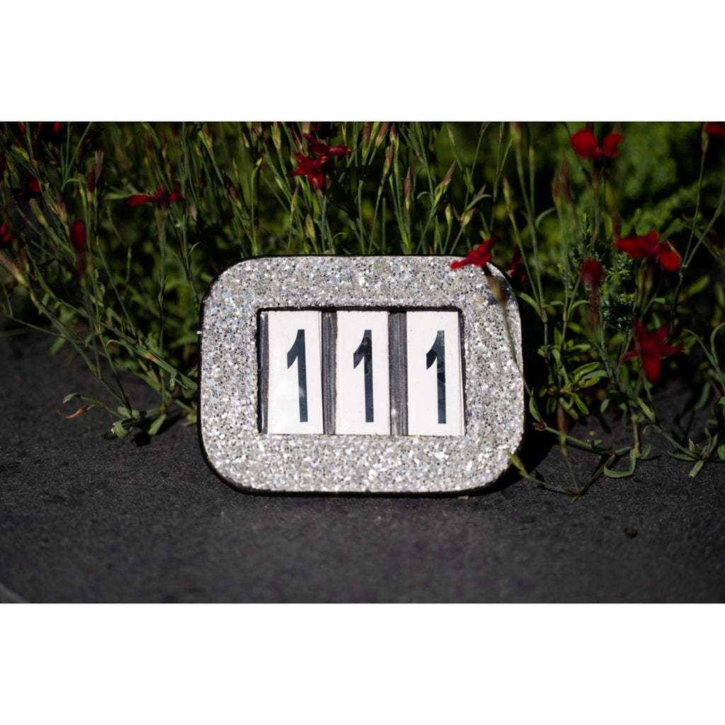 HB Numeri per testiera Glitter Nero/Grigio