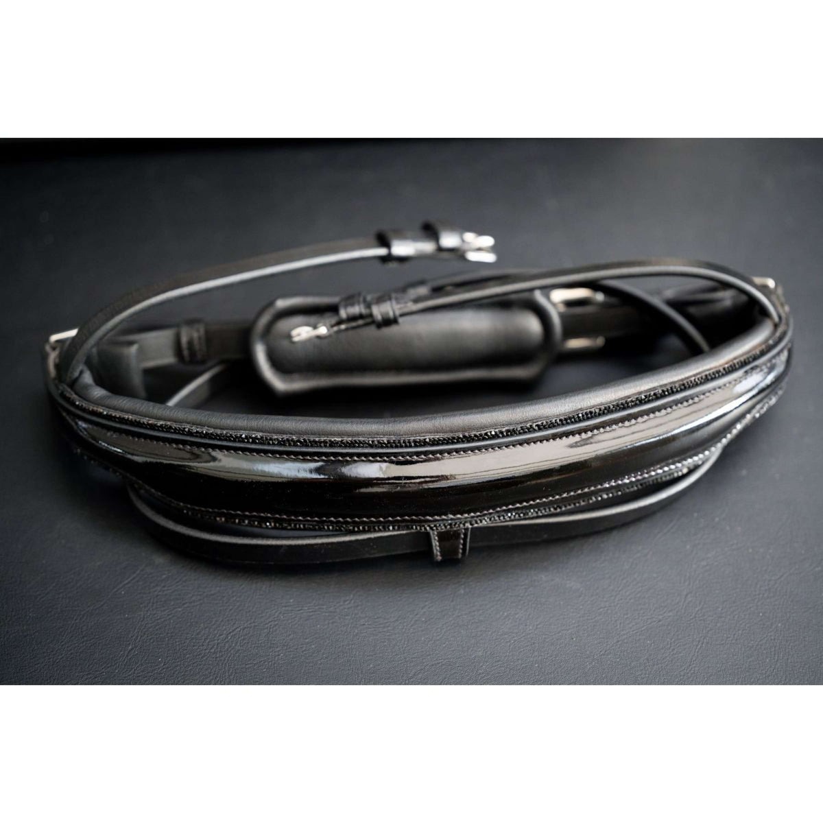 HB Noseband anatomico Showtime Glitter/Nero