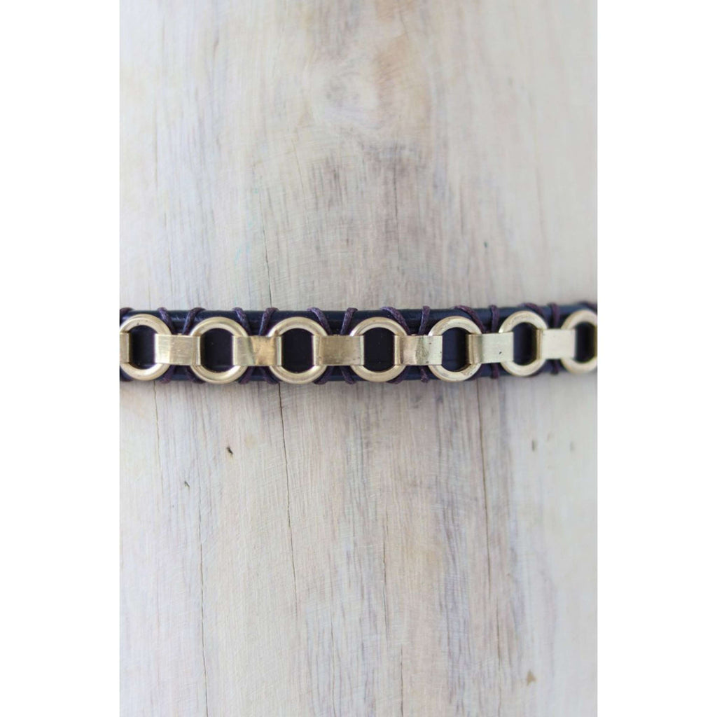 HB Frontalino Golden Chain Marrone