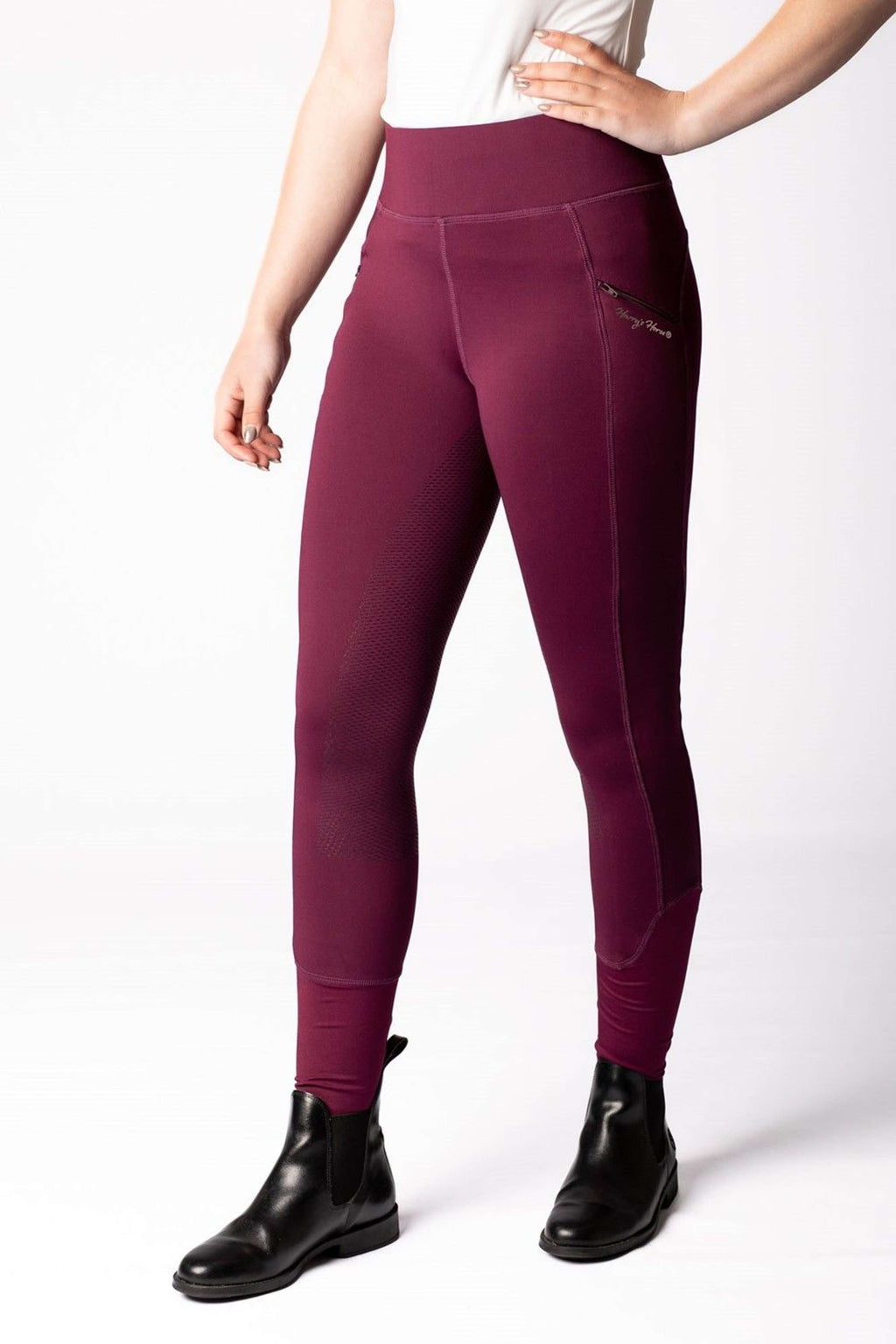Harry's Horse Calzoni Equitights Avatar Full Grip Bordeaux