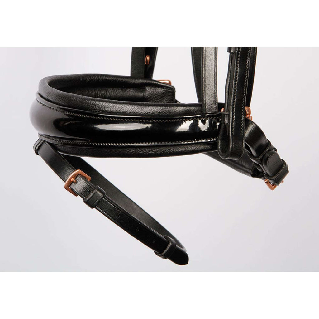 Harry's Horse Briglia Rosegold Lacque II con Caveson Svedese Nero