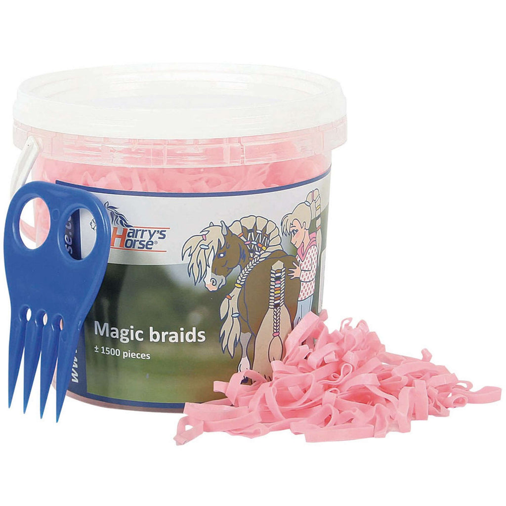 Harry's Horse Elastici Magic Braids Vaso Rosa