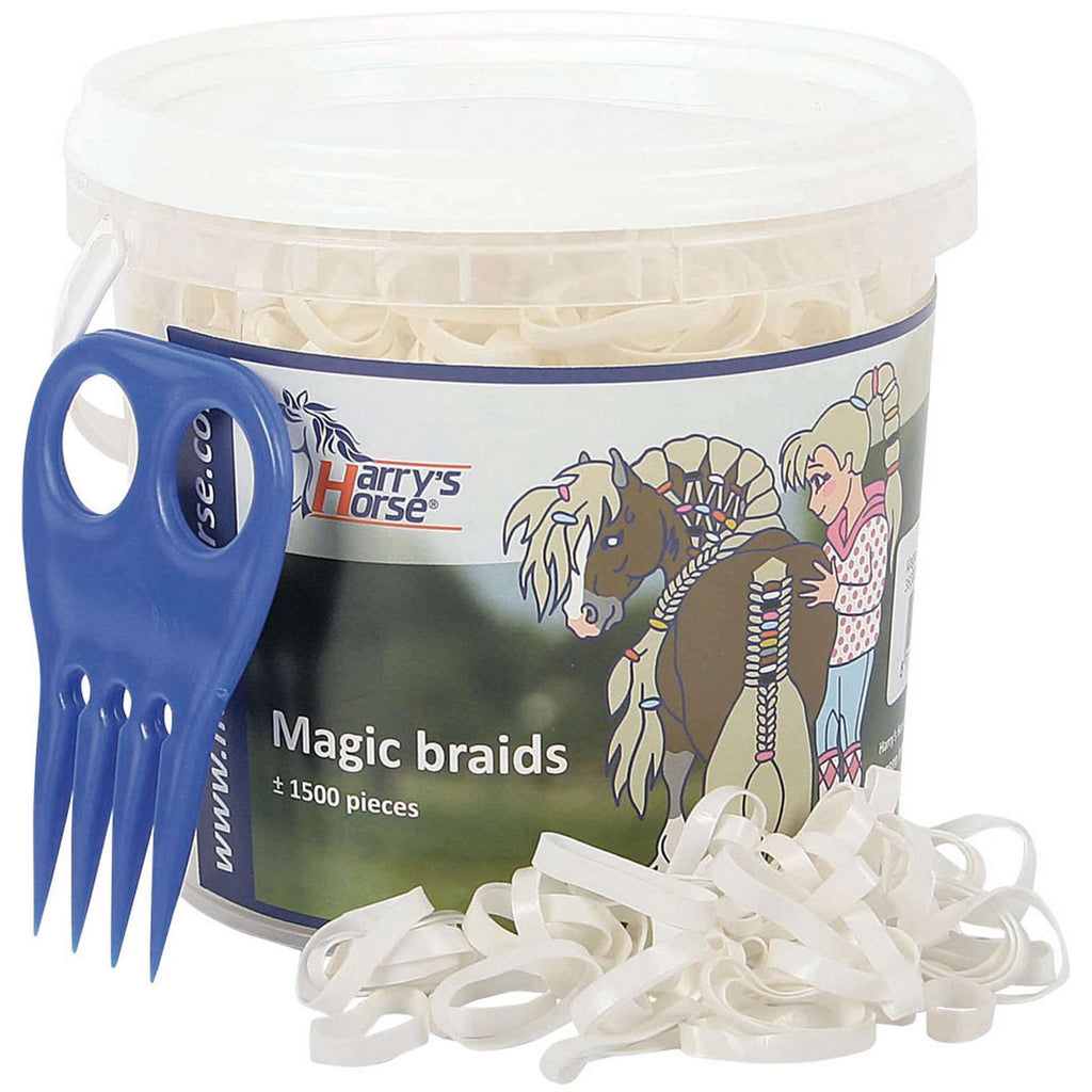 Harry's Horse Elastici Magic Braids Vaso Bianco
