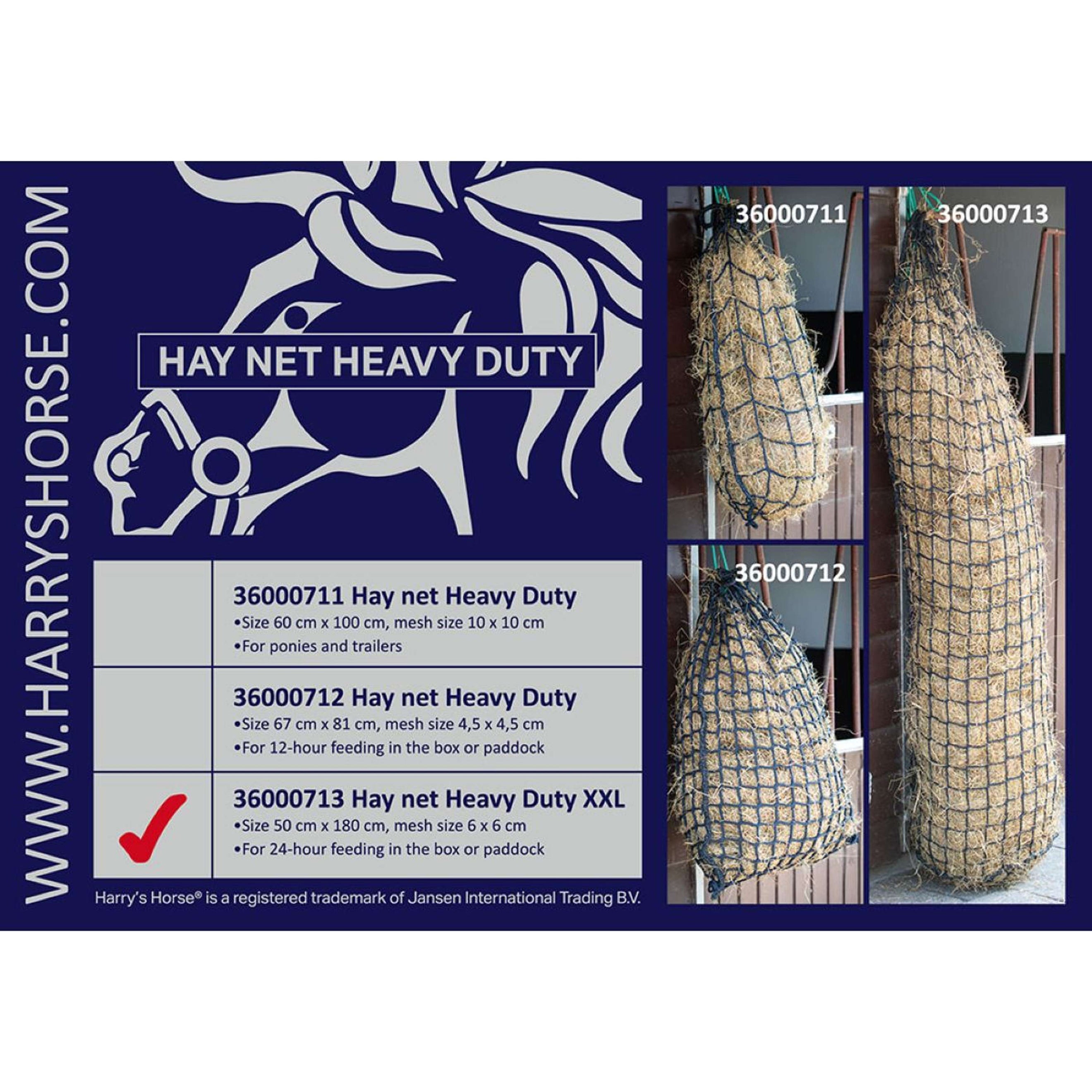 Harry's Horse Rete da Fieno Pesante 50x180 cm Navy