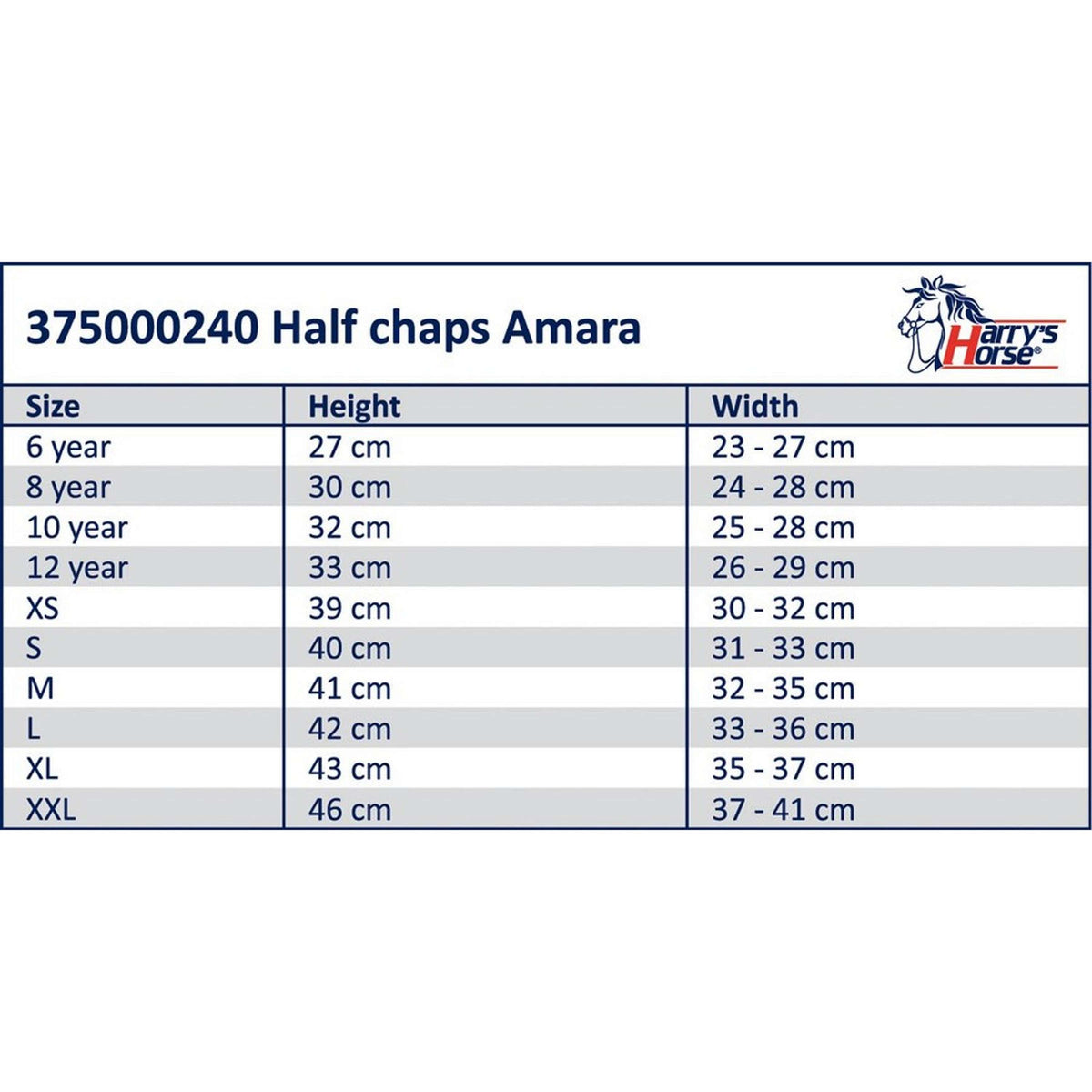 Harry's Horse Minichaps Amara Nero