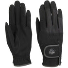 Harry's Horse Guanti da Equitazione Domy Suede Mesh Nero