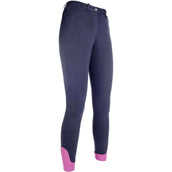 HKM Pantaloni da Equitazione Kate Blu scuro