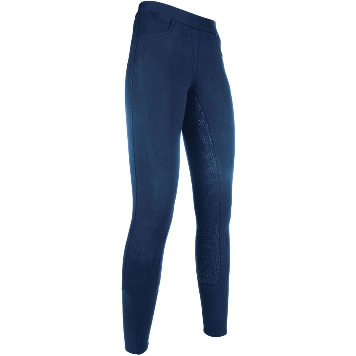 HKM Leggings da Equitazione Yvi Blu scuro
