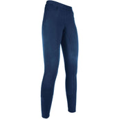 HKM Leggings da Equitazione Yvi Blu scuro