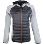 HKM Felpa Sportiva Style Grigio Melange/Nero