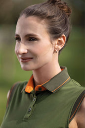 HKM Poloshirt Classico Senza Maniche Oliva