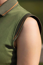 HKM Poloshirt Classico Senza Maniche Oliva