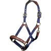 HKM Cavezza Luna Pelle/Nylon Blu scuro/marrone