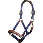 HKM Cavezza Luna Pelle/Nylon Blu scuro/marrone