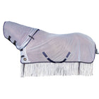 HKM Coperta Antimosche Fringes Argento/Grigio