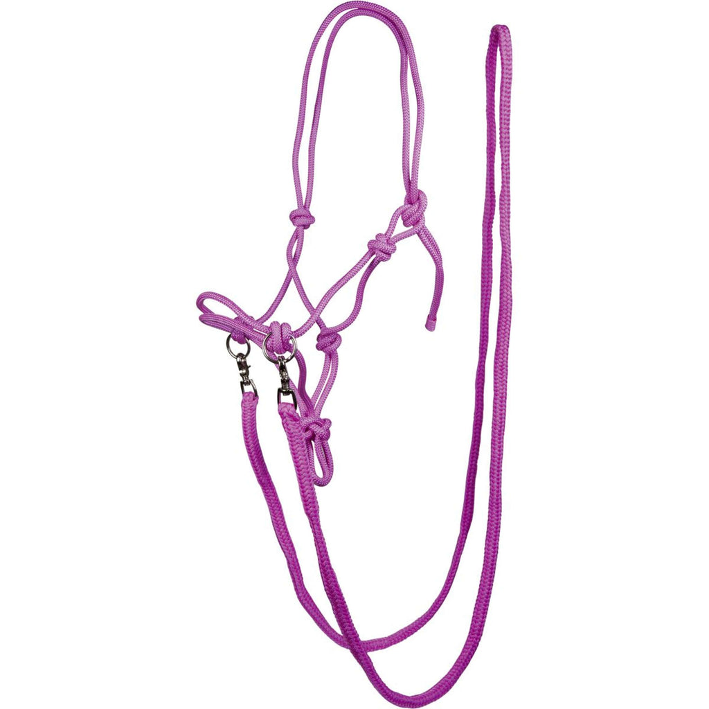 HKM Cavezza in Corda con le Redini Rosa
