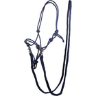 HKM Cavezza in Corda con le Redini Blu scuro