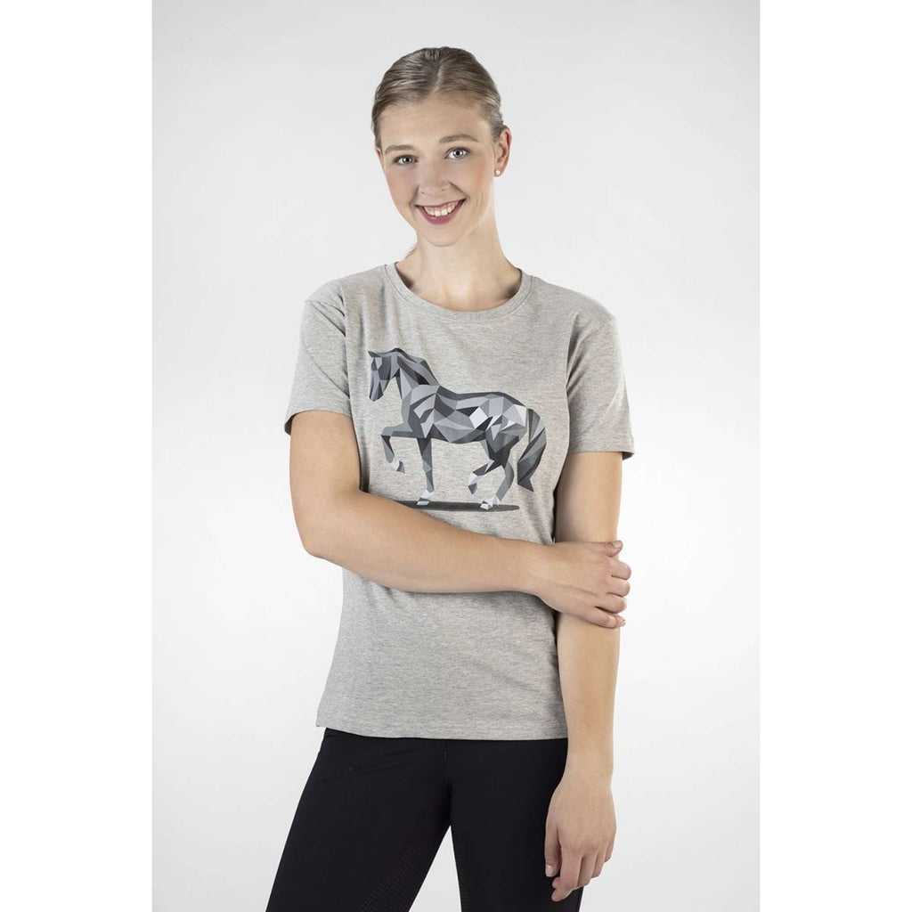 HKM Maglietta Graphical Horse Grigio chiaro/Melange