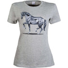 HKM Maglietta Graphical Horse Grigio chiaro/Melange