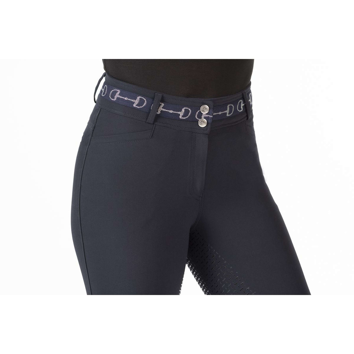 HKM Pantaloni da Equitazione Monaco Blu scuro