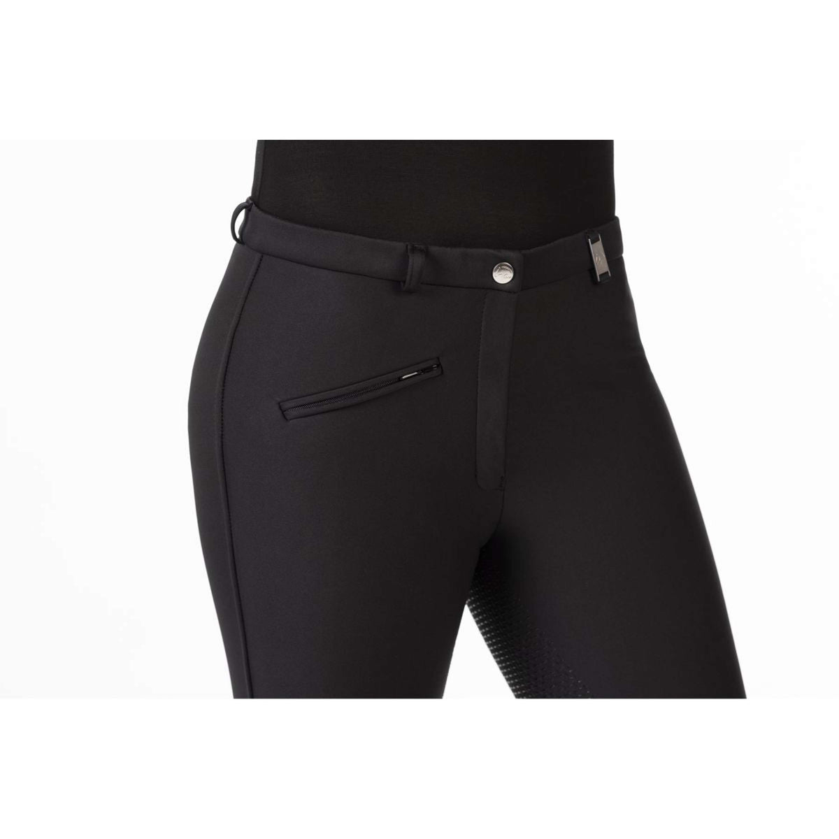 HKM Pantaloni da Equitazione Winner Softshell Winter Nero